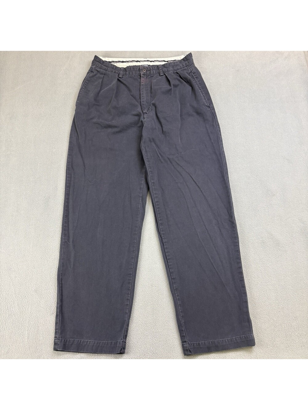 Vintage Polo Ralph Lauren Pleated Chino Pants Size 32 (Fit 30x29 in.) Navy Blue